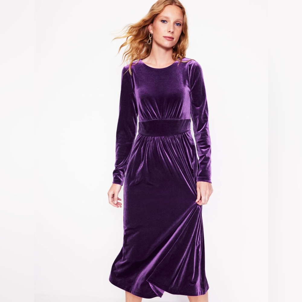 NEW | Boden | Thea Velvet Midi Dress